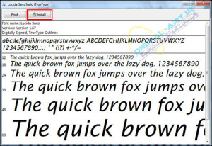 install afm font windows xp